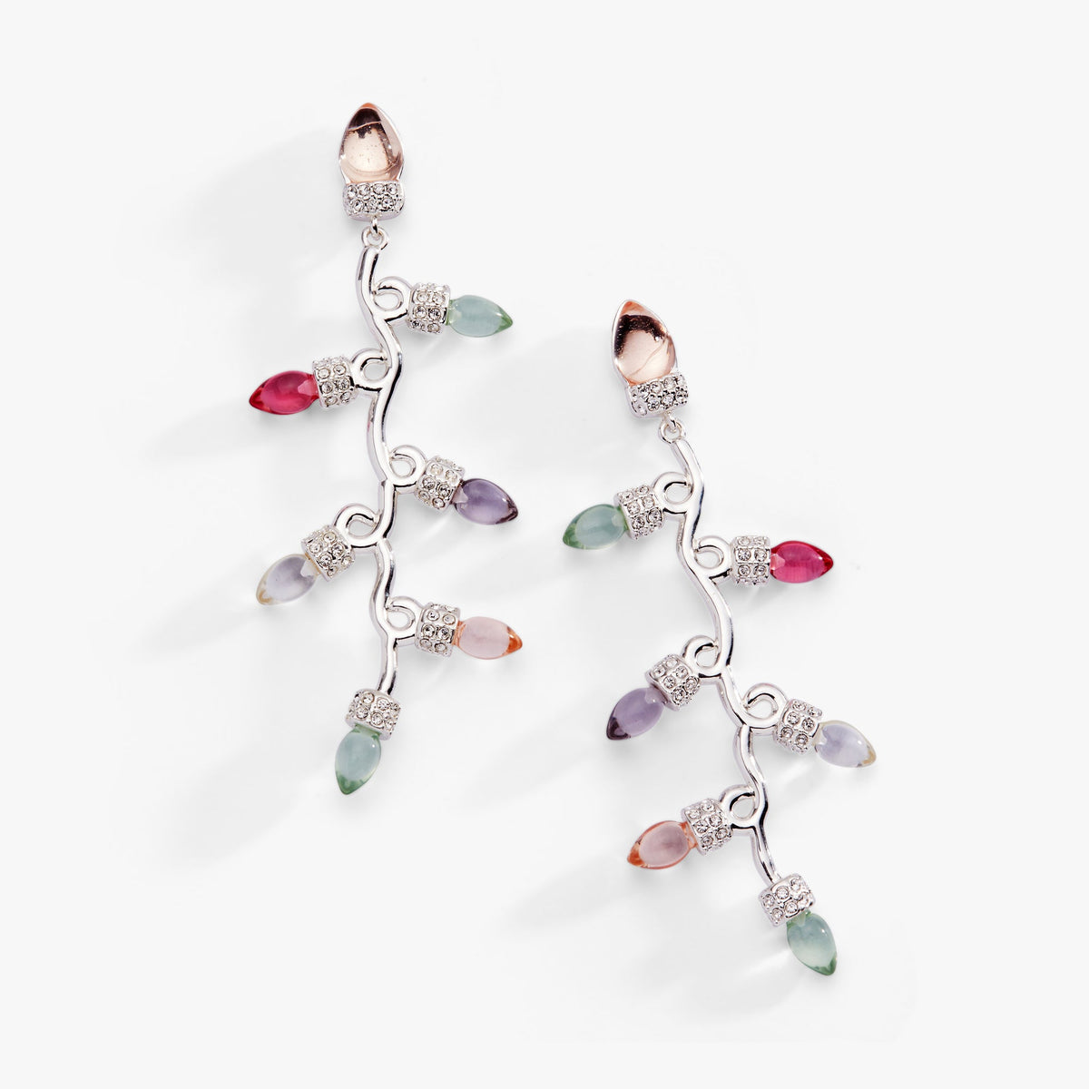 Alex + Ani Christmas Muted Light Bulb Earrings