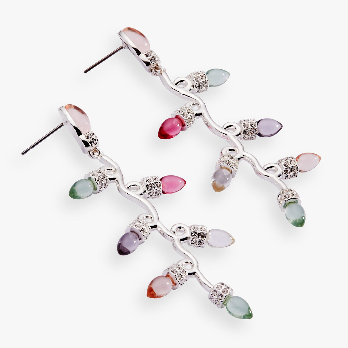 Alex + Ani Christmas Muted Light Bulb Earrings