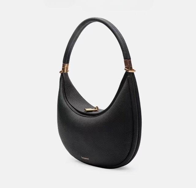 Cowhide Moon Bag