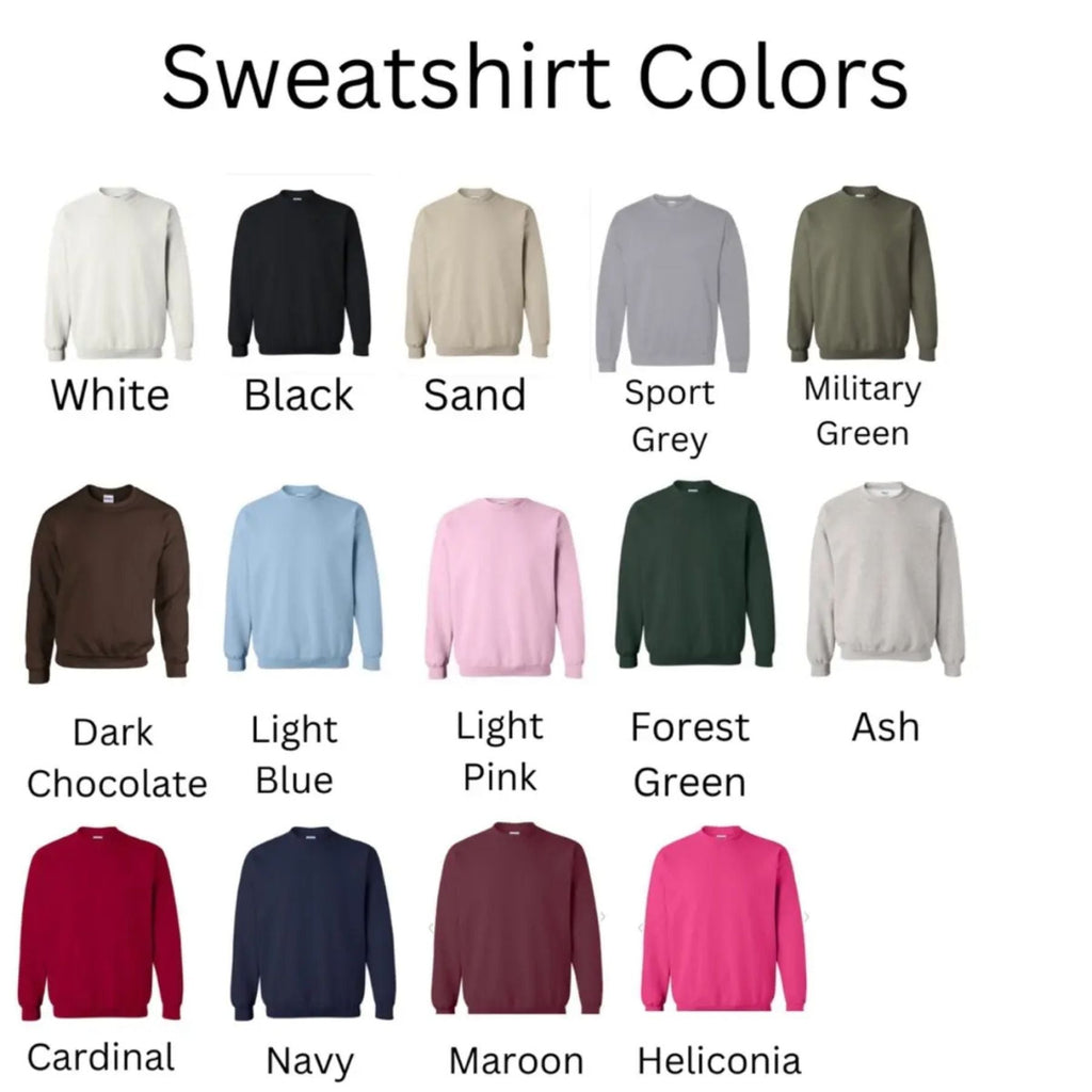 Merry & Bright Christmas Tree Embroidered Sweatshirt – Festive Holiday Crewneck