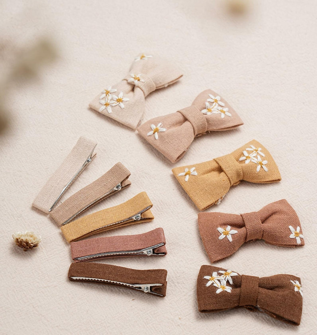 Handmade Baby Hair Clips - 10 pcs