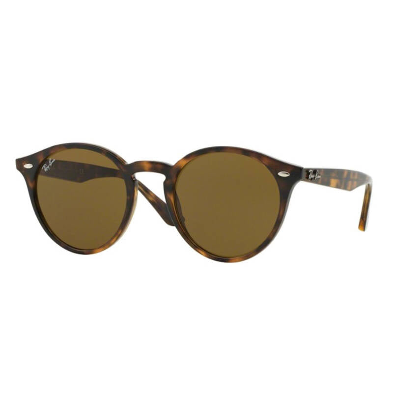 Ray-Ban Round Havana Sunglasses - Dark Brown Lenses