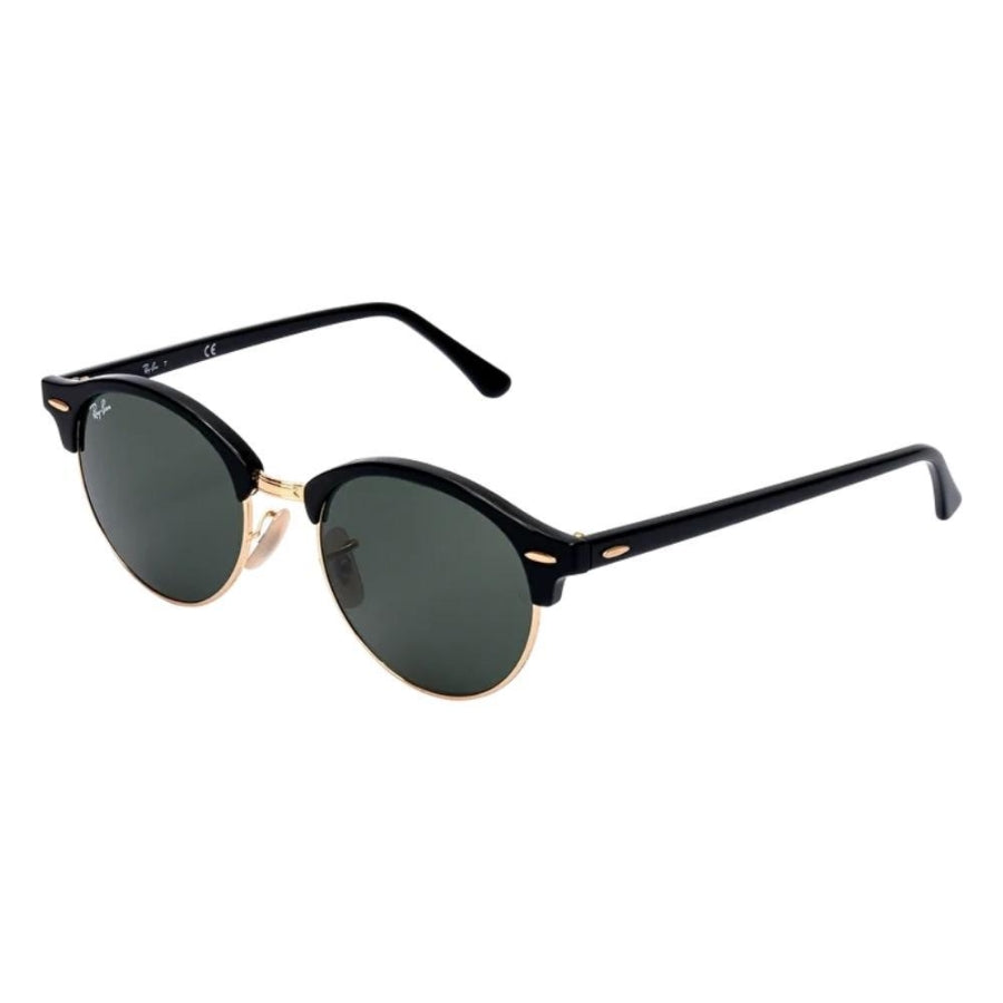 Ray-Ban Clubround Classic Sunglasses Black Gold