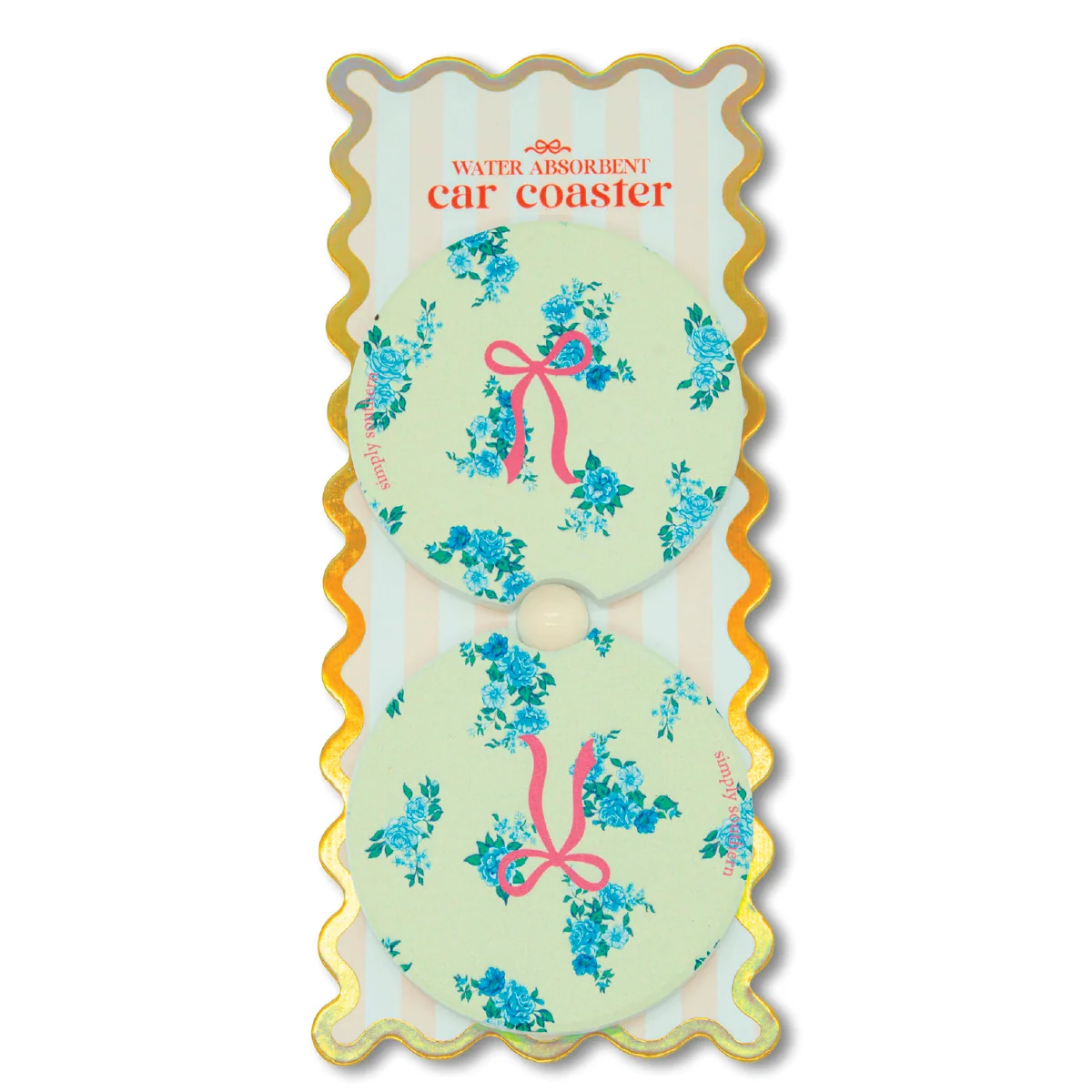 Simply Southern® Car Coasters Set: Floral