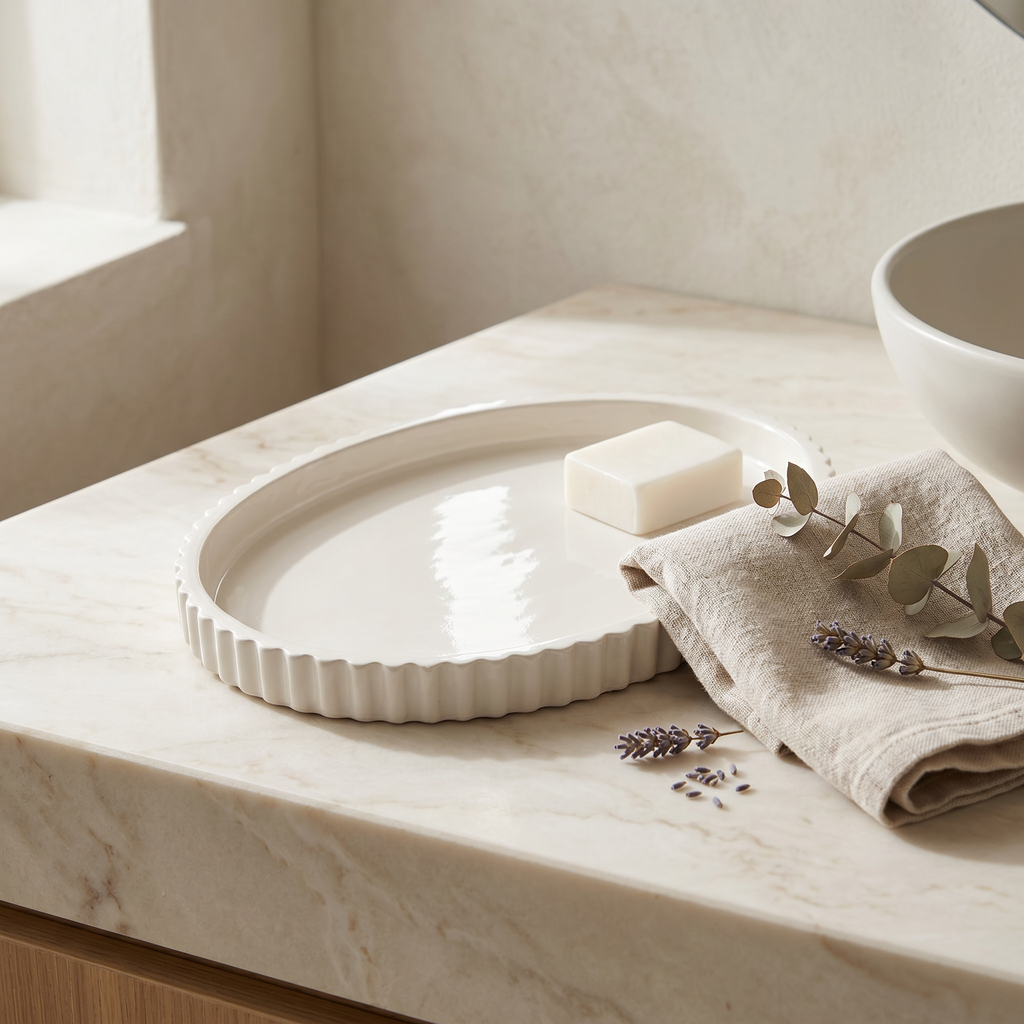 Scalloped Oval Tray - 8"