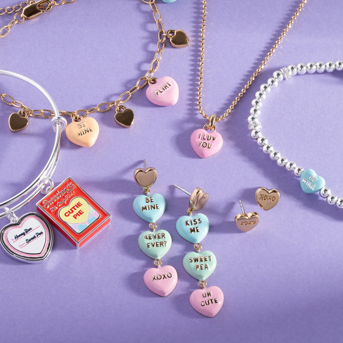 Alex + Ani Sweethearts® Multi-Charm Bracelet