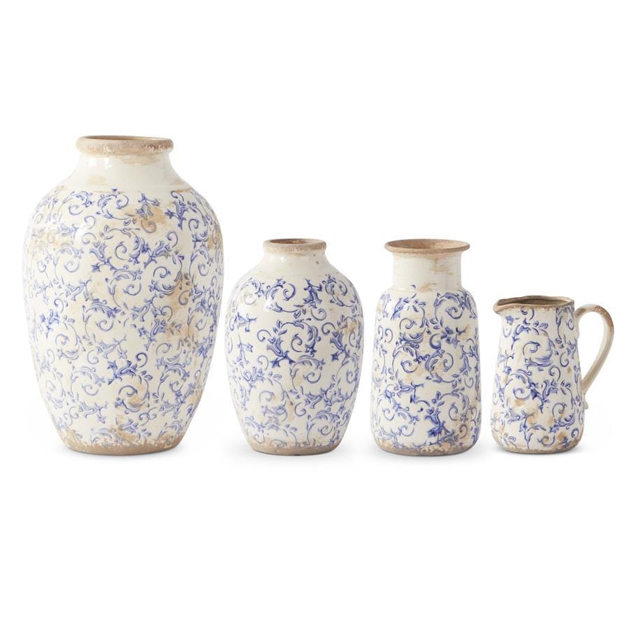 Vintage Chinoiserie Ceramic Vases - 4 size options