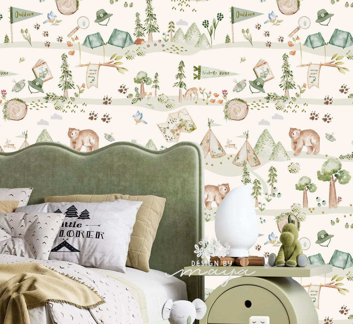 Farmhouse Wallpaper - Nursery Wall Decor Wallpaper
