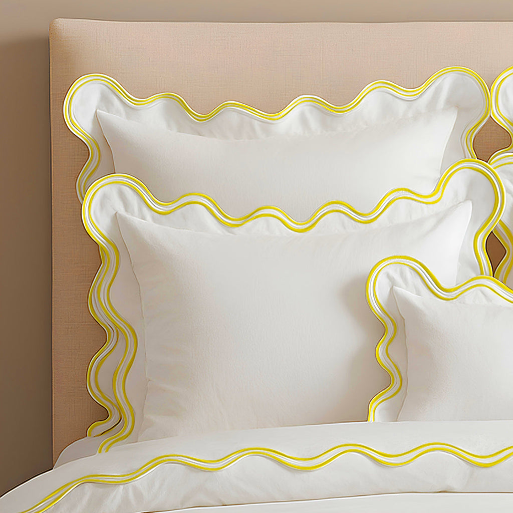 400TC Cotton Sateen Double Scalloped Duvet Cover Set